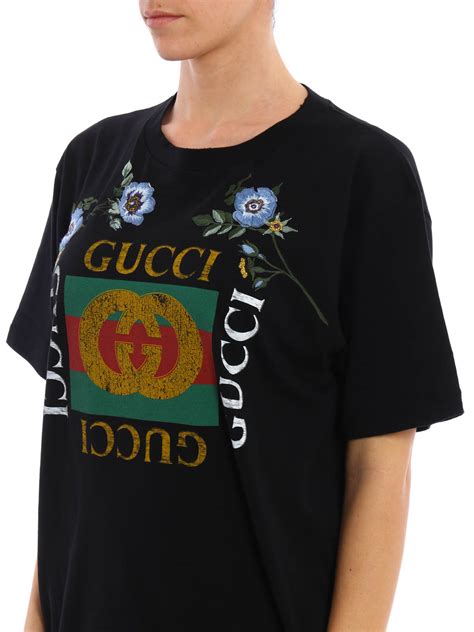 gucci embroidered shirt flower